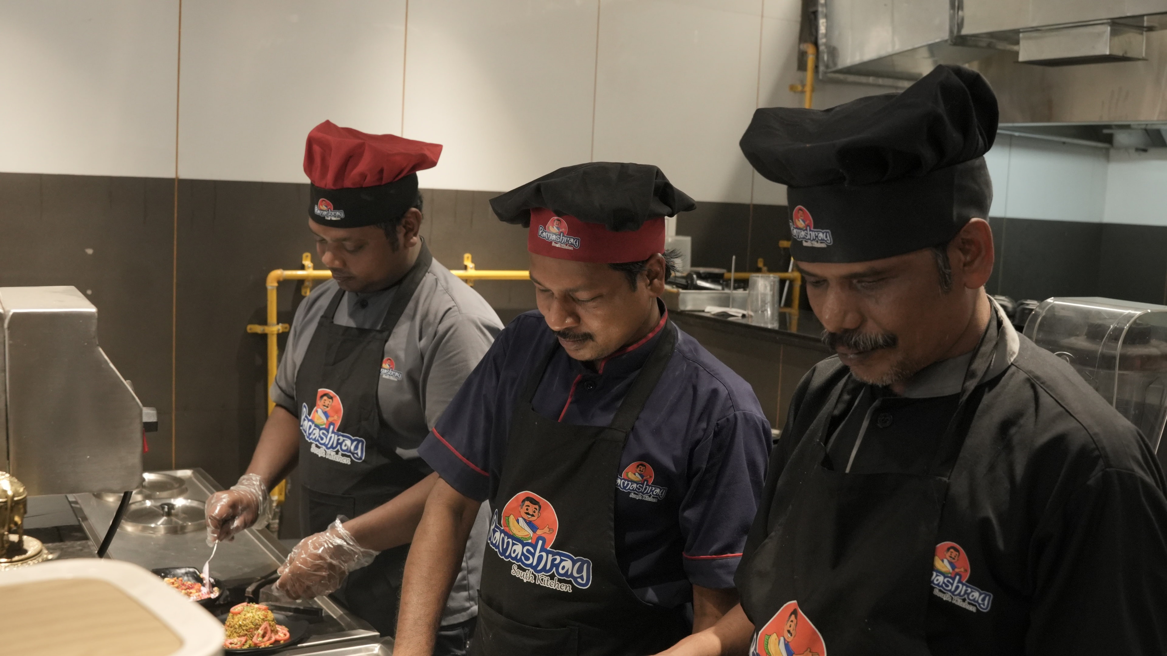 The Ramashray South Kitchen team in the kitchen
